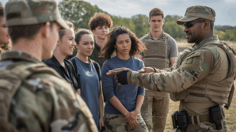 groupe militaire entrainement jeunes