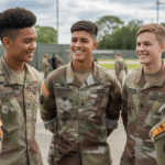 groupe militaire recrues equipe