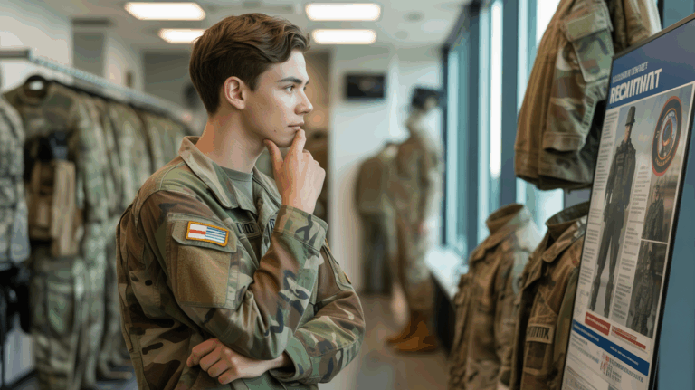 jeune adulte affiche militaire