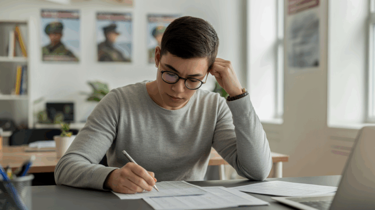 jeune candidat test psychometrie