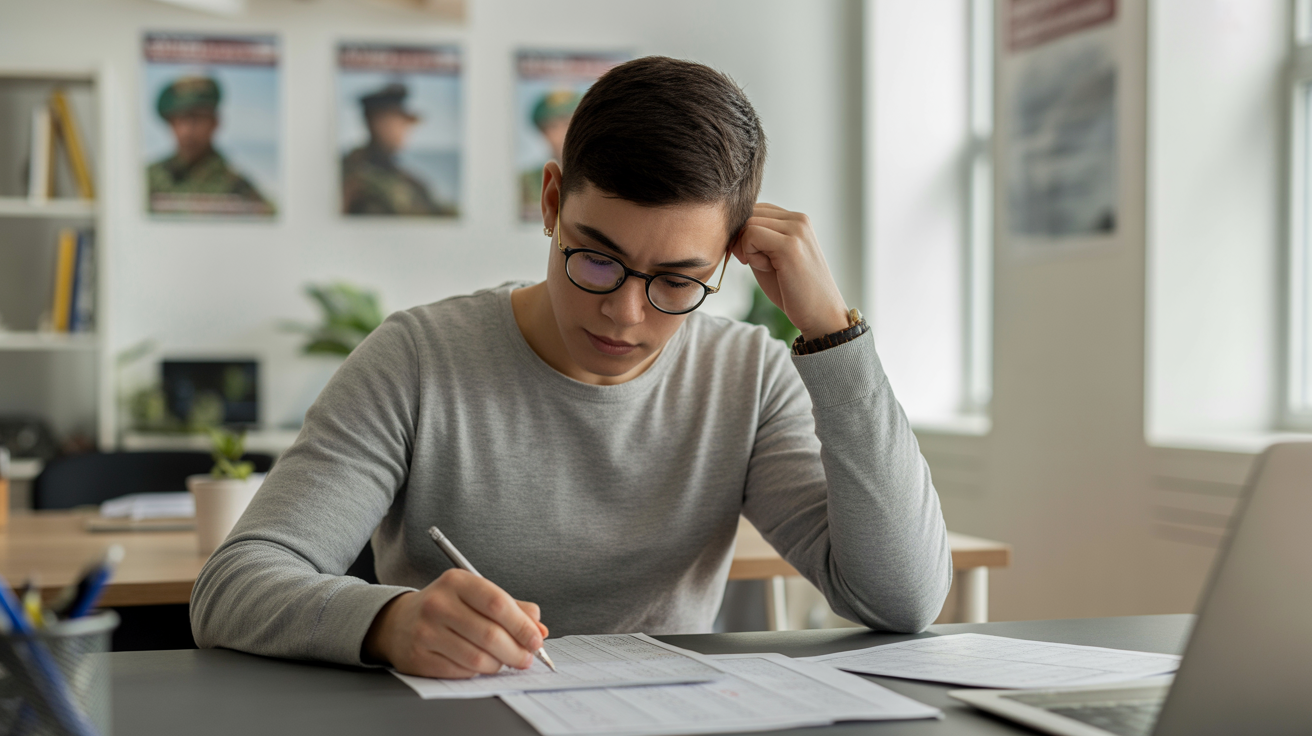 jeune candidat test psychometrie