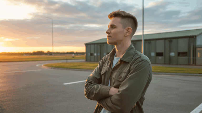 jeune homme transition militaire