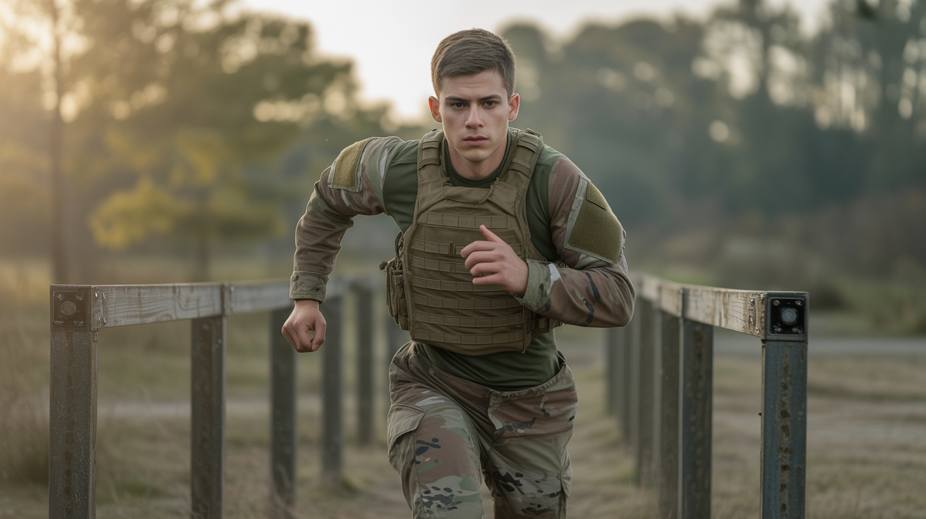 militaire course obstacle jeune