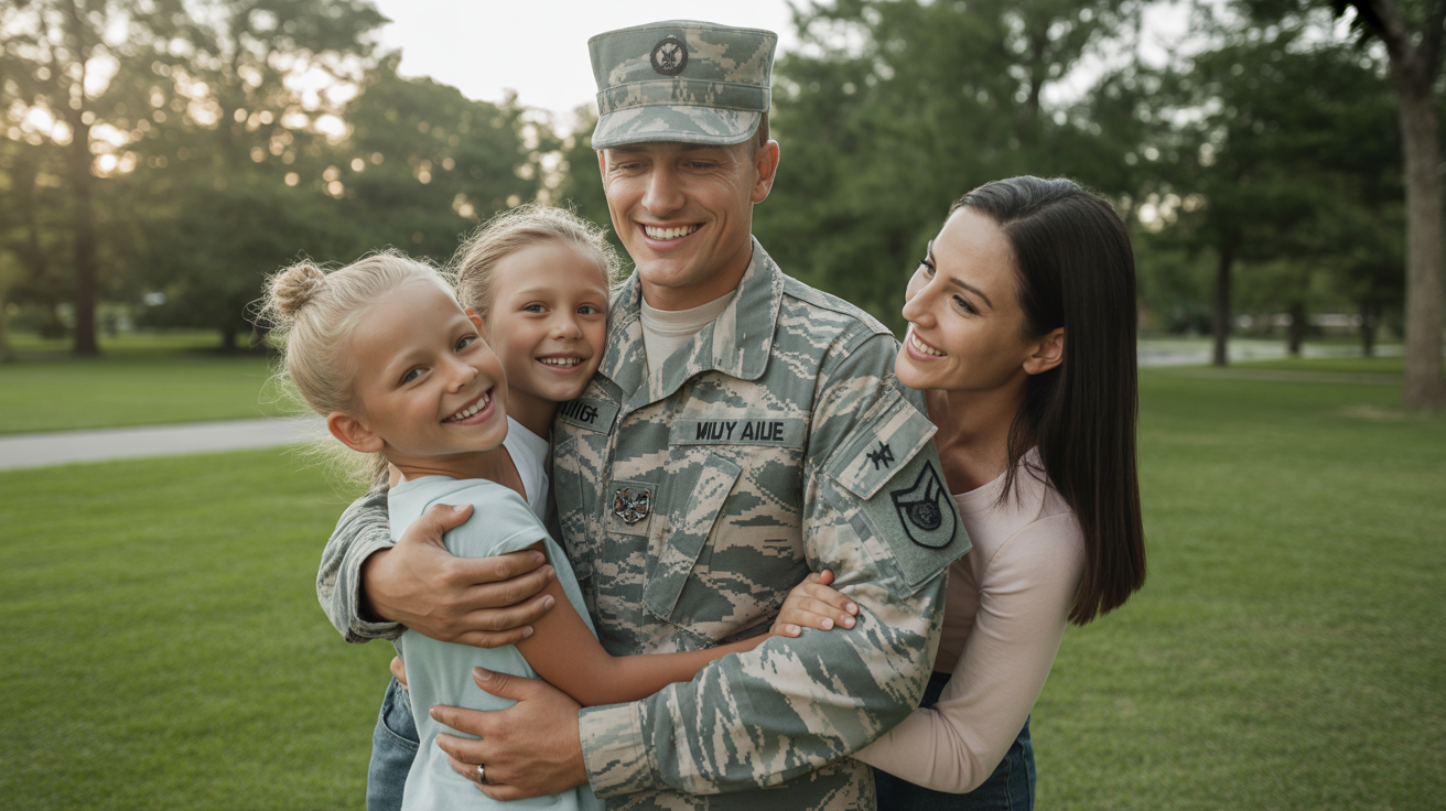 militaire famille soleil parc