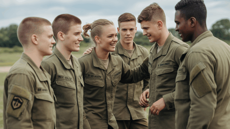 recrues militaires equipe training